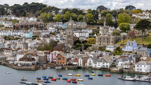 View of Fowey Harbour from Hall Walk, Cornwall